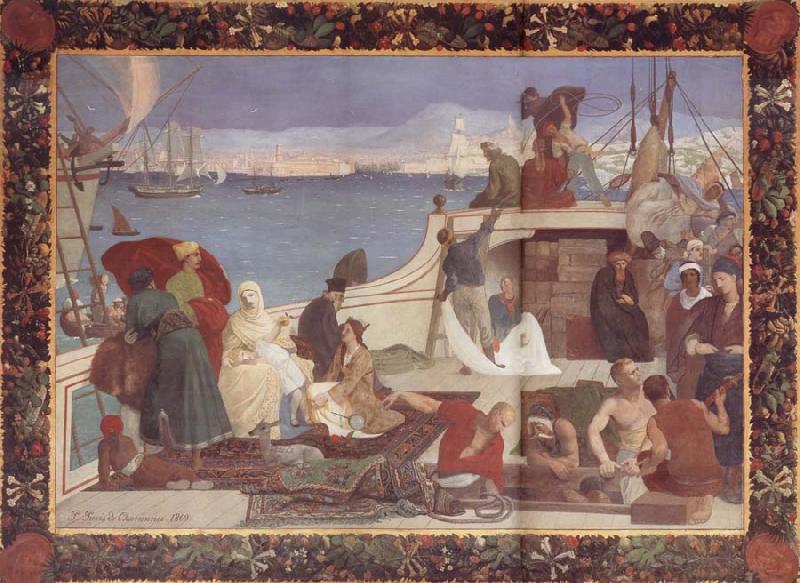 Pierre Puvis de Chavannes Marseilles,Gateway to the Orient china oil painting image